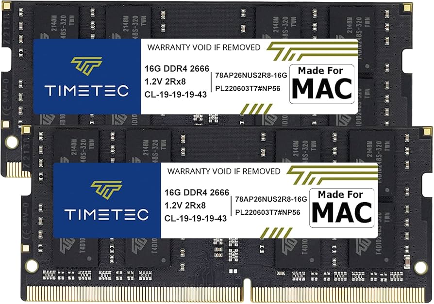Timetec 32GB KIT(2x16GB) Compatible for Apple DDR4 2666MHz