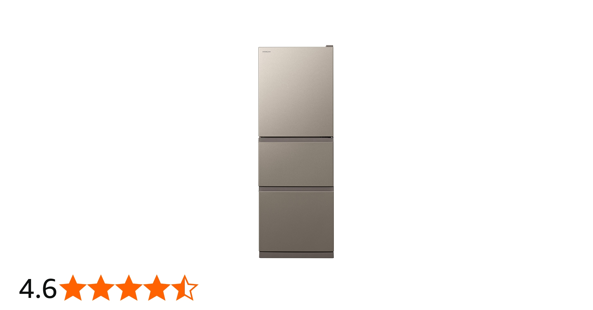 Amazon | 日立 冷蔵庫 265L 3ドア 右開き 幅54cm まんなか野菜室 R