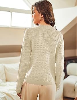 KANCY KOLE Cropped Cardigan Sweater for Women Lightweight Long