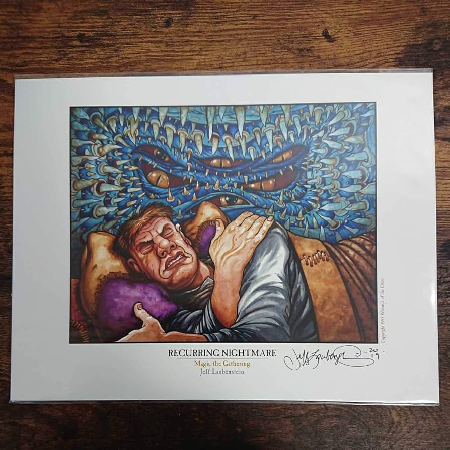 MTG 繰り返す悪夢 サイン入りプレイマット MTG 繰り返す悪夢 サイン