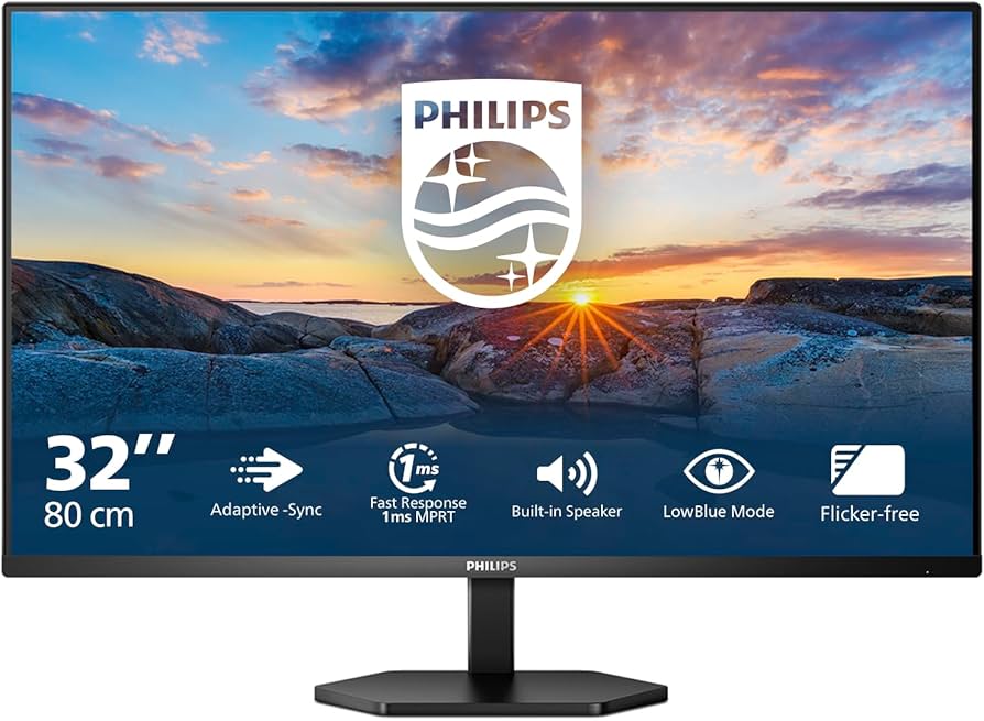 PHILIPS 32E1N3100LA - Full HD Monitor, 32 Inch, Built-in Speaker