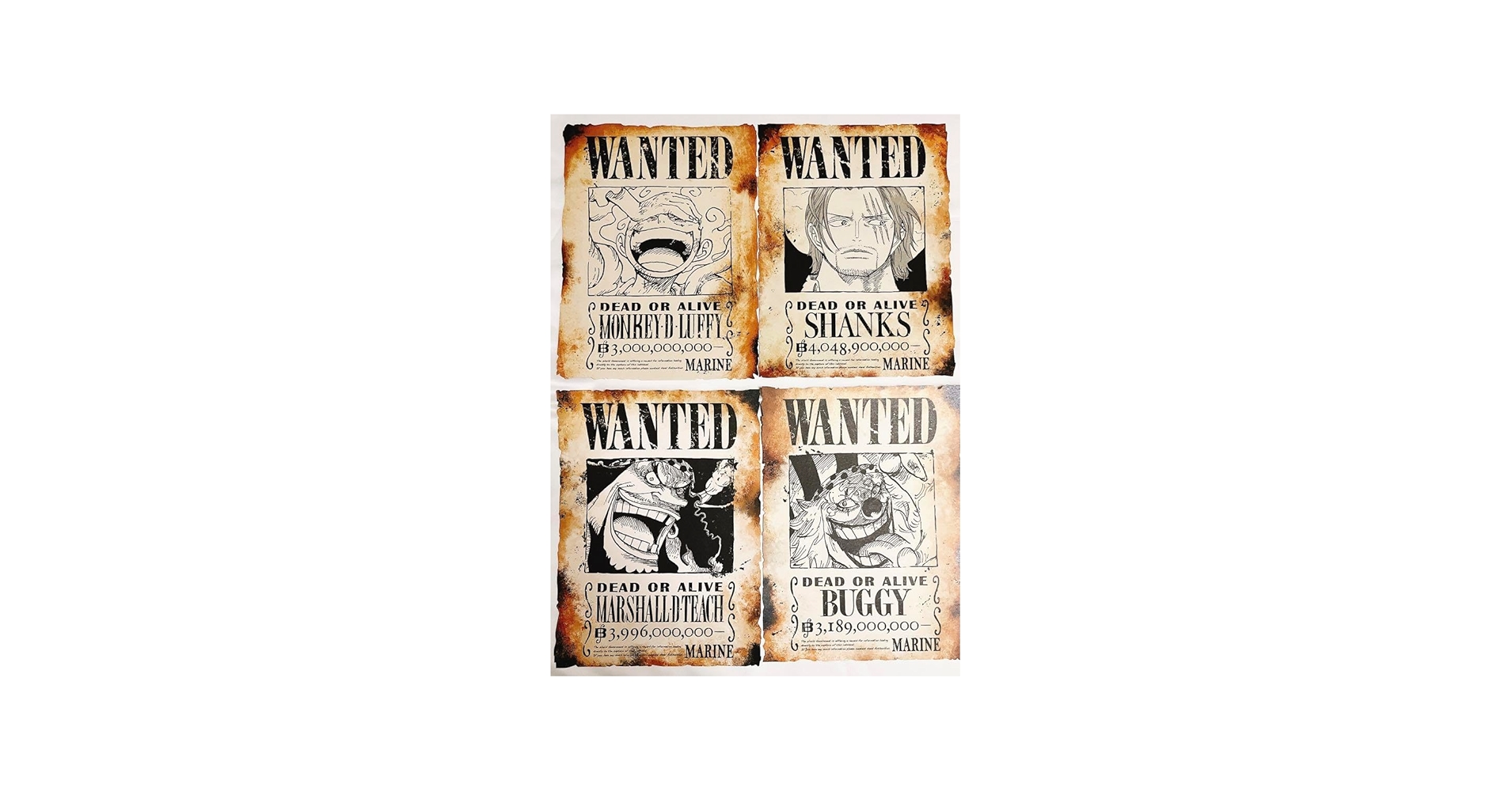 Amazon.co.jp: ワンピ ース ONEPIECE 30億ルフィ 新四皇手配書ポスター