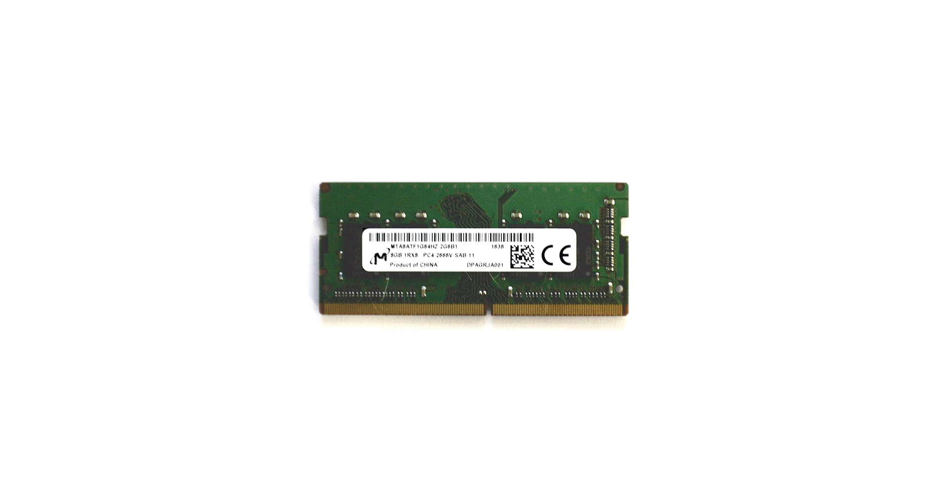 Micron 8GB 1Rx8 PC4-2666V Laptop Memory RAM MTA8ATF1G64HZ-2G6B1 at
