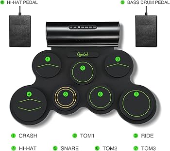 Amazon.co.jp: POGOLAB 電子ドラムセット 7パッド ドラムキット