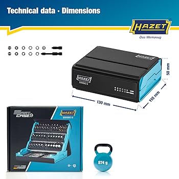Amazon | HAZET(ハゼット) 2200SC-3 ビットセット ハゼットブルー 96点