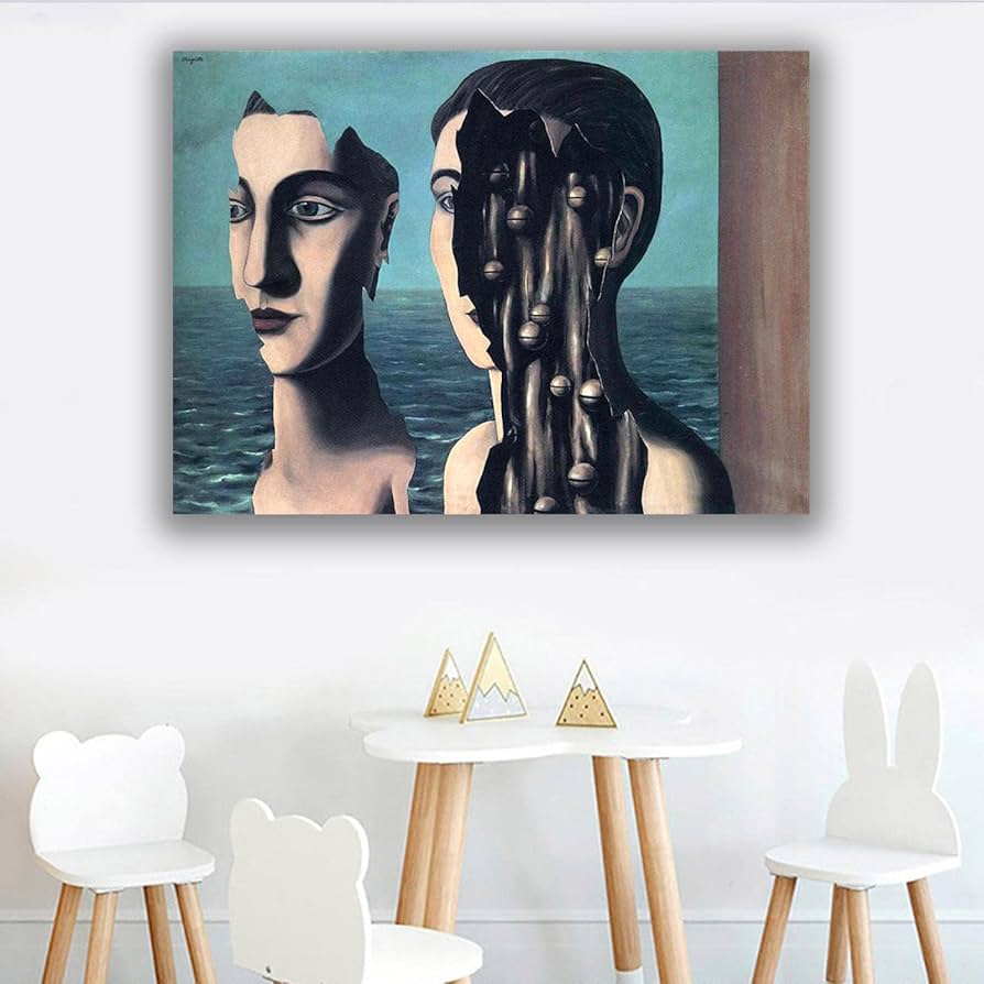 Amazon.co.jp: ルネ・マグリット作「ダブル・シークレット」 有名な