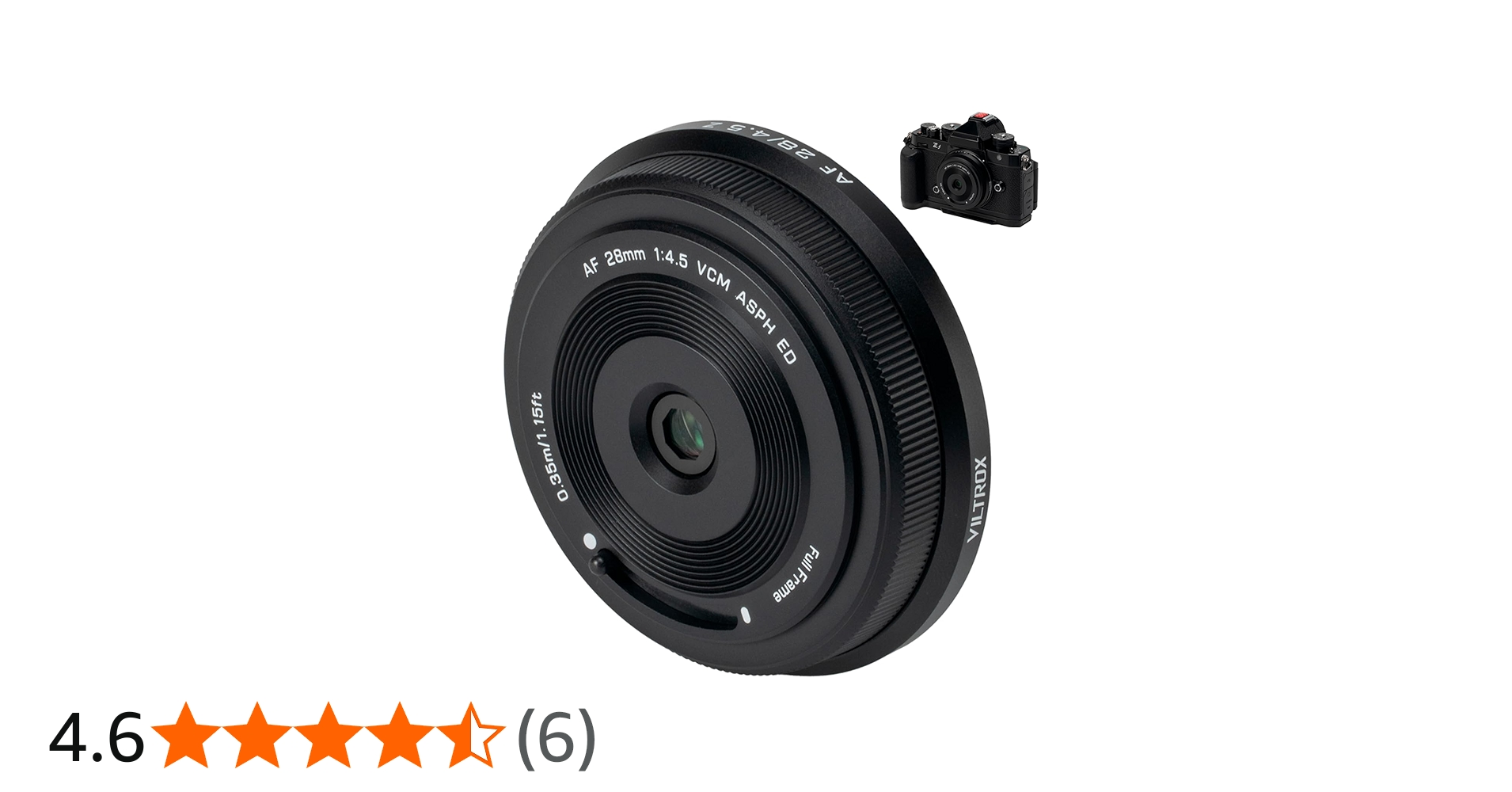 Amazon.co.jp: VILTROX 28mm F4.5 Z ニコン Zマウントレンズ用、AF