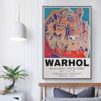 Amazon.co.jp: アンディウォーホルポスターアンディウォーホル絶滅危惧