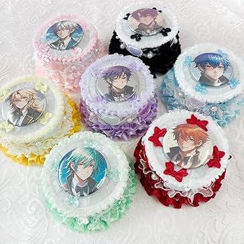 Amazon.co.jp: ホールケーキ型ロゼット【缶バッジ痛ロゼット】推し活