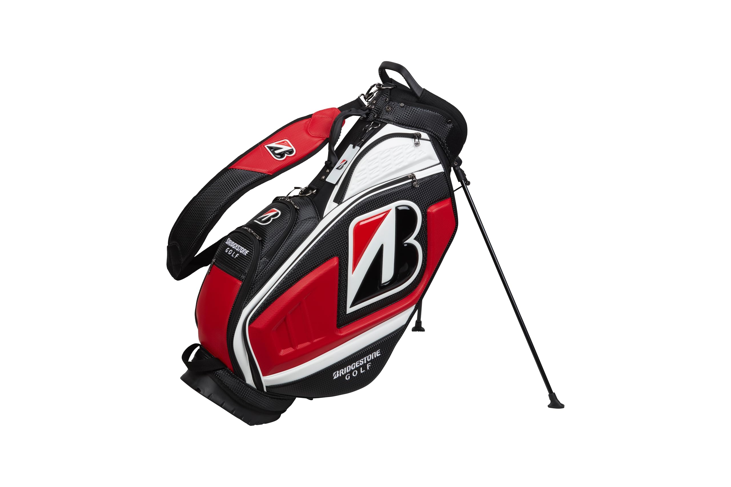 BRIDGESTONE GOLF キャディバッグ 赤黒白 BRIDGESTONE GOLF キャディ
