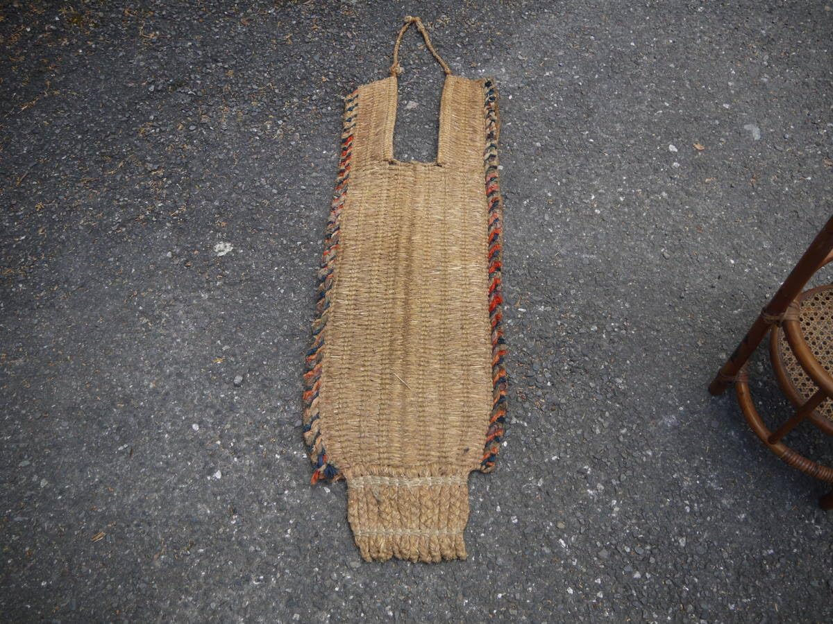 Amazon.co.jp: 【HD31129】藁細工ばんどりバンドリ背当て古道具古民具