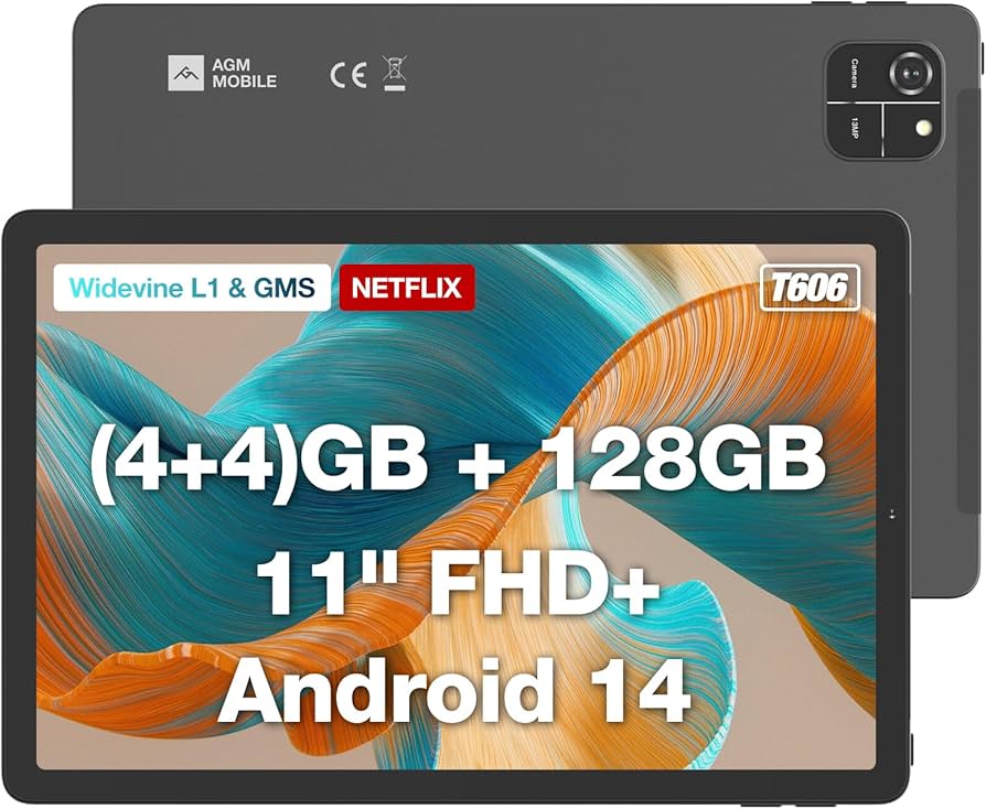 Amazon.com : AGM PAD T1 11-Inch Android 14 Tablet, 1920*1200 FHD+