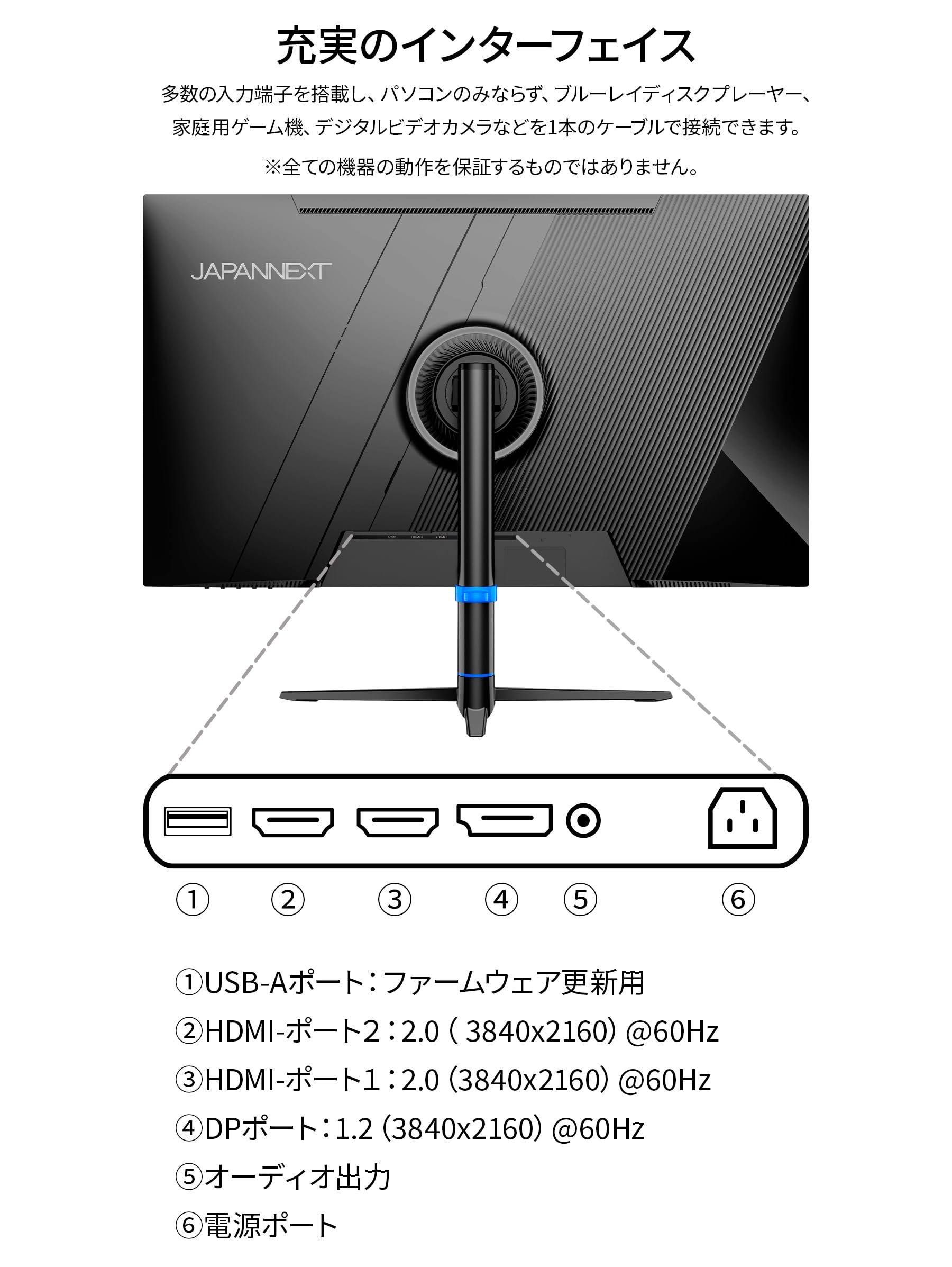 Amazon.co.jp: JAPANNEXT 31.5インチ モニター 4K UHD 3840x2160解像度