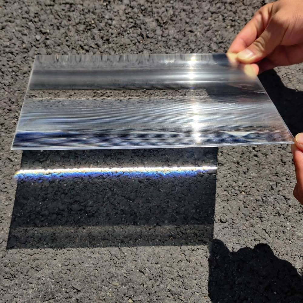 Amazon.co.jp: リニアフレネルレンズ、サイズ:250x150mm、焦点距離