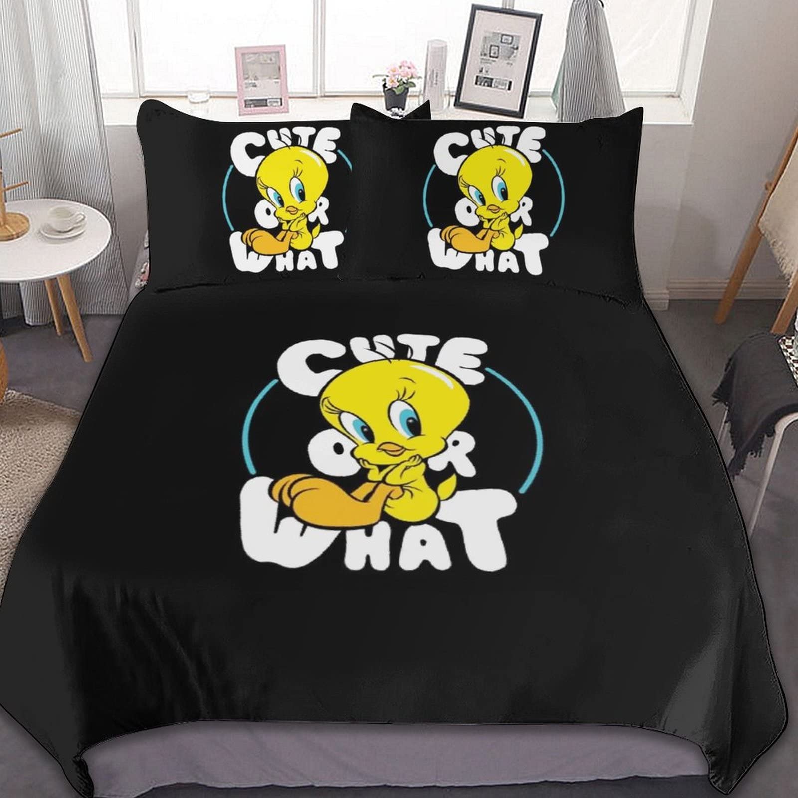 Amazon｜トゥイーティー 布団カバー 3点セット シングル 寝具カバー