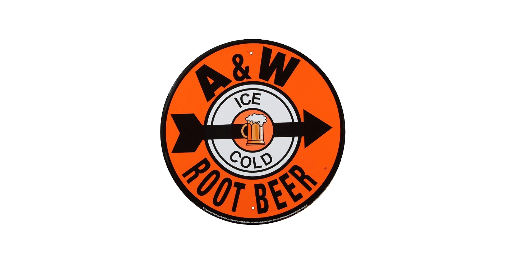 Amazon.com: Signs 4 Fun Round Sign | A&W Root Beer Sign | 12
