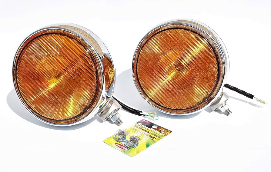 Amazon | IPFフォグランプ イエロー 12V 200Ф 2ヶ＆H3バルブ イエロー