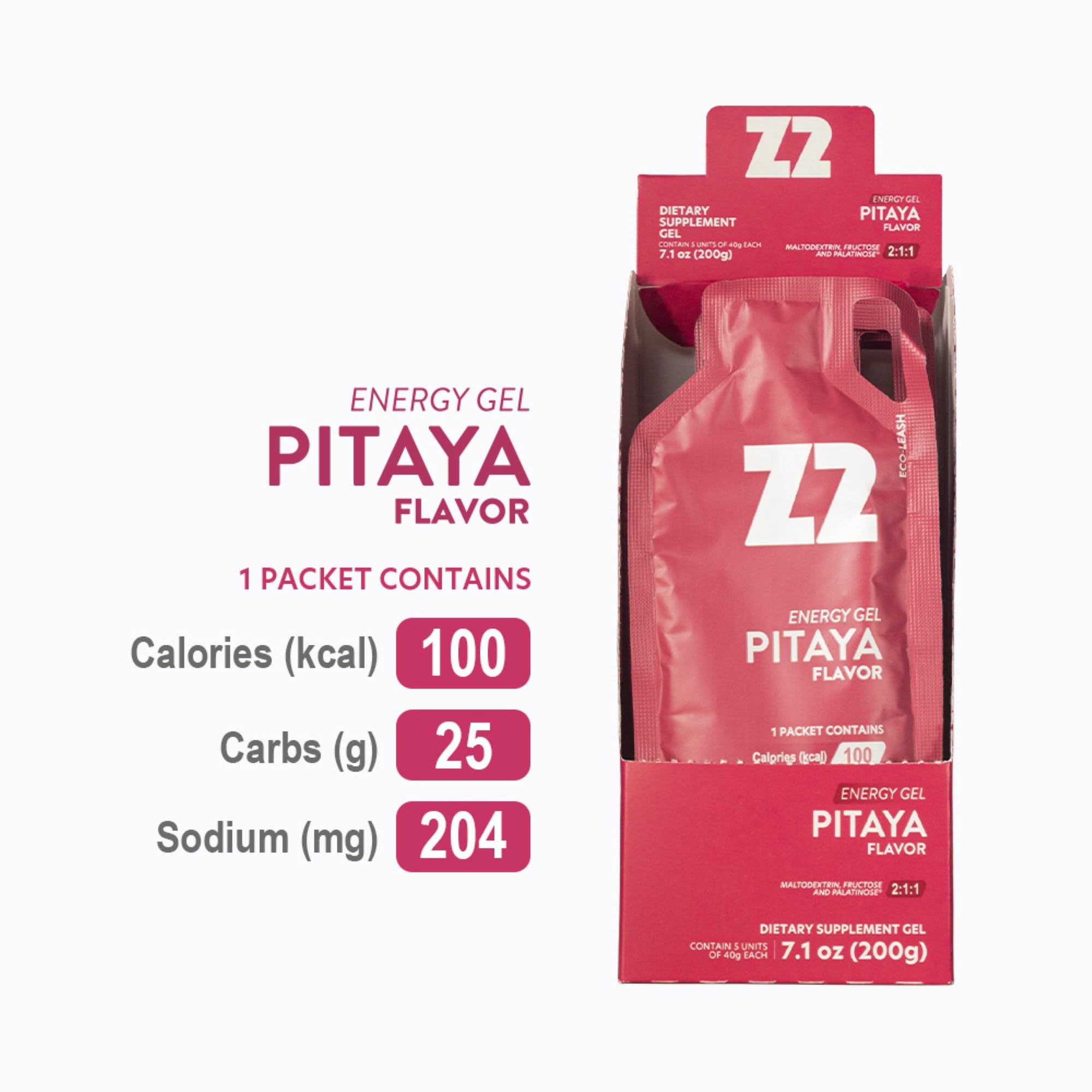 Amazon.com: Z2 Dragon Fruit Energy Gel Performance - 25g Carb