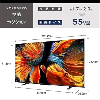 Amazon | REGZA 55インチ 4K液晶テレビ 55Z570K 倍速パネル搭載 4K