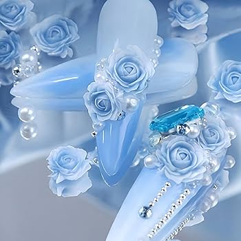 Amazon | Liberte555 ネイルパーツ ネイルシール 薔薇 バラ 花 可愛い