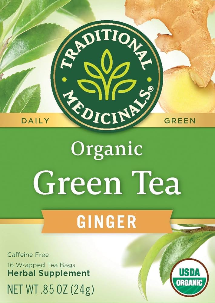 Amazon.com: Traditional Medicinals Organic Green Tea Ginger Herbal