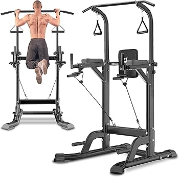 Amazon.co.jp: GOGOJUMP 懸垂マシン 耐荷重180kg 11段階高さ調整 多