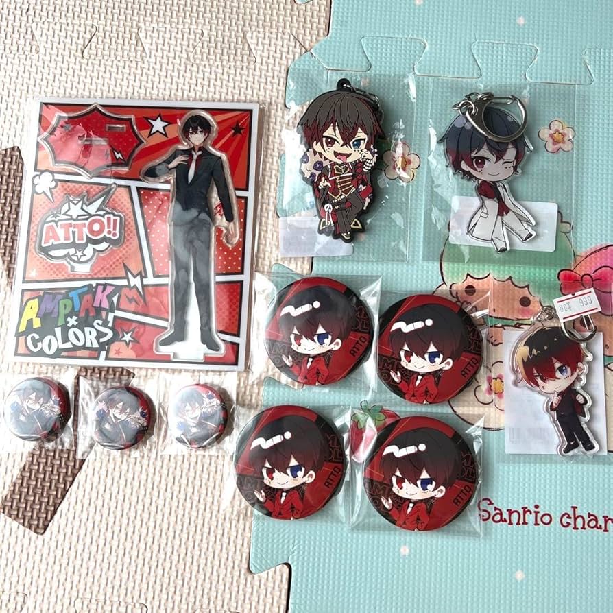 Amazon.co.jp: AMPTAKxCOLORS あっとくん グッズ セット うちわ