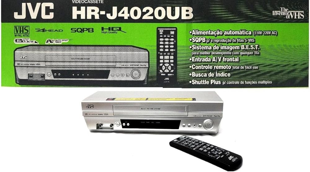 Amazon.com: The New JVC HR-J4020UB VHS 4 Head VCR Player M-PAL NTS