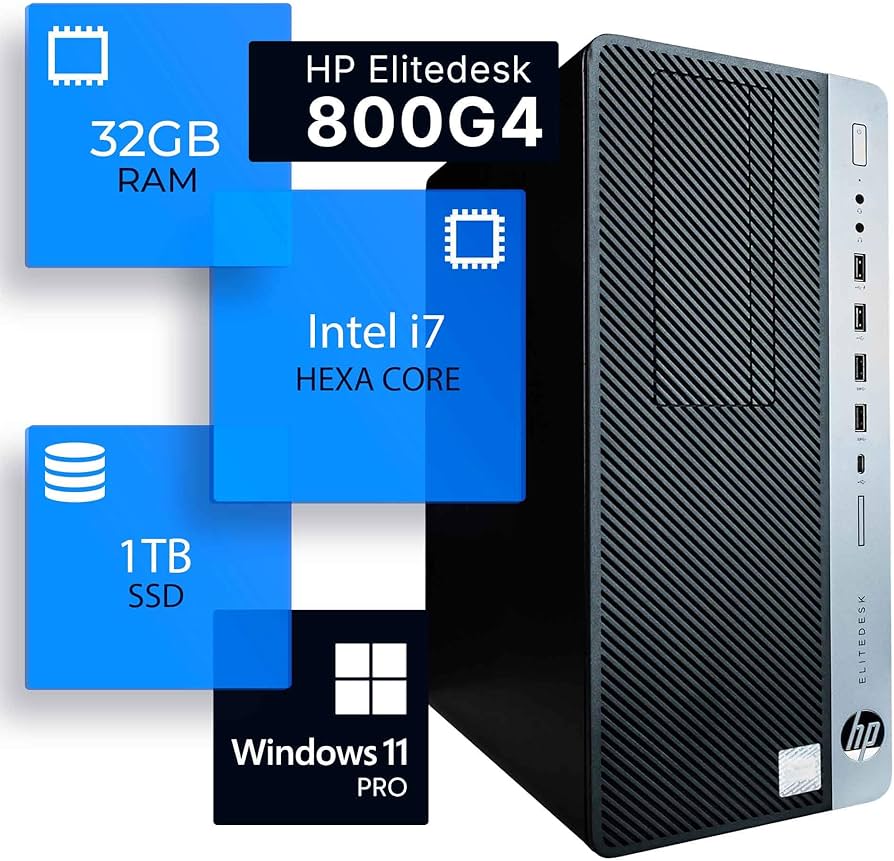 Amazon.com: HP EliteDesk 800G4 Tower Desktop Computer | Hexa Core