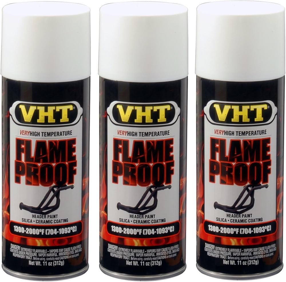 Amazon.co.jp: VHT 耐熱 耐火 スプレー ホワイト 白 3本 セット 塗料