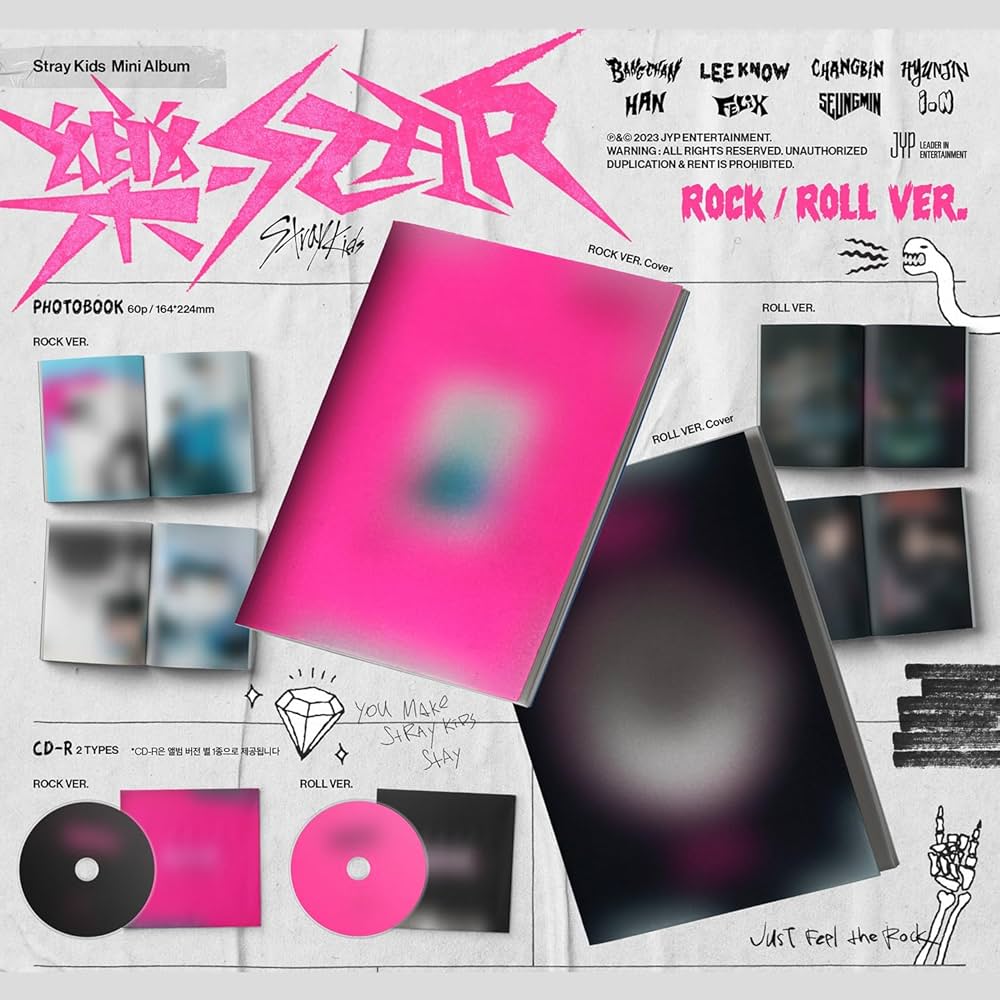 Amazon.co.jp: Stray Kids -樂-STAR (通常盤 - ROCK Ver.) Photobook +