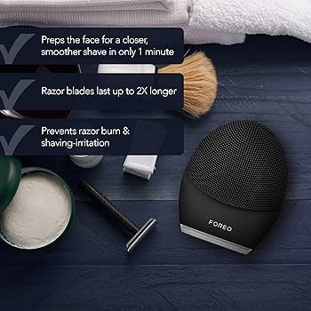FOREO LUNA 3 Men Facial Cleansing Brush for Skin & Beard