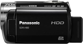 Amazon.com: Panasonic SDR-H80 SD and HDD Camcorder (Black