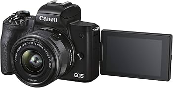 Amazon.com : Canon EOS M50 Mark II + EF-M 15-45mm is STM Kit Black
