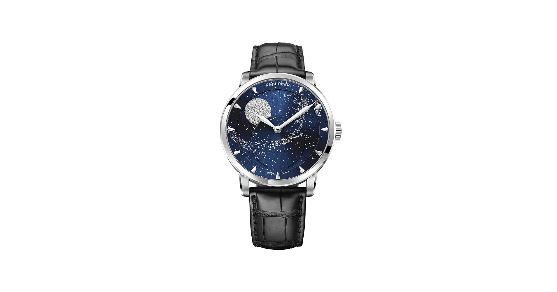 Amazon.com: AGELOCER Men's Top Brand Blue Moon Phase Genuine