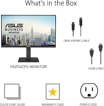 Amazon.com: ASUS 27” 4K Business Monitor (VA27UCPS) - UHD (3840 x
