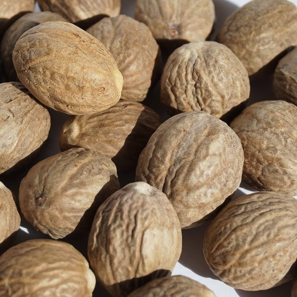 Amazon | アメ横 大津屋 ナツメグ 原形 ホール スパイス ハーブ nutmeg