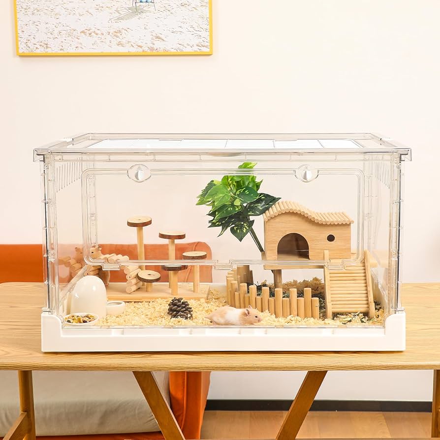 Amazon | Ruexue ハムスターケージ＆モルモット、小動物ペット用の完全