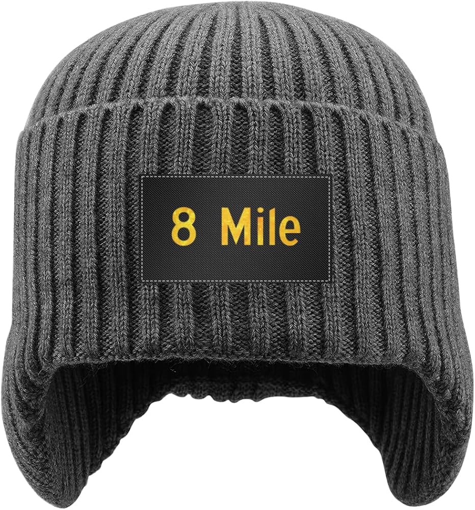 Amazon.co.jp: [キツネリーム] 8 マイルエミネム 帽子 ニット帽 耳あて