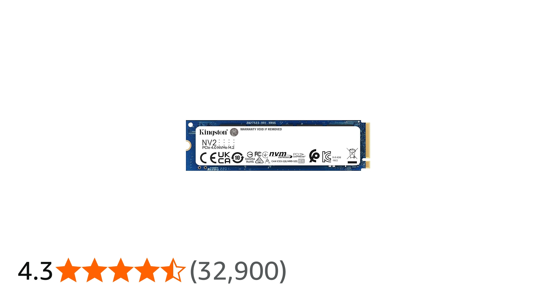 Amazon | キングストンテクノロジー Kingston SSD NV2 1TB PCIe Gen