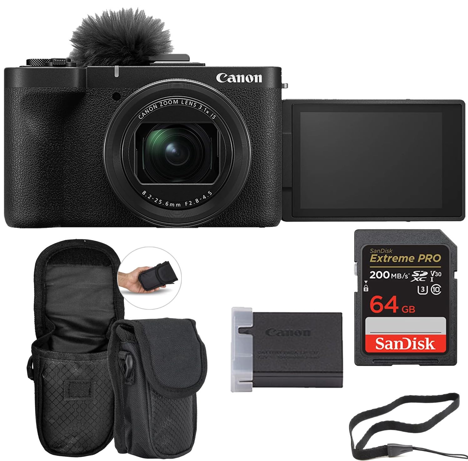 Amazon.com : Canon PowerShot V1 Digital Camera Bundle + 64GB