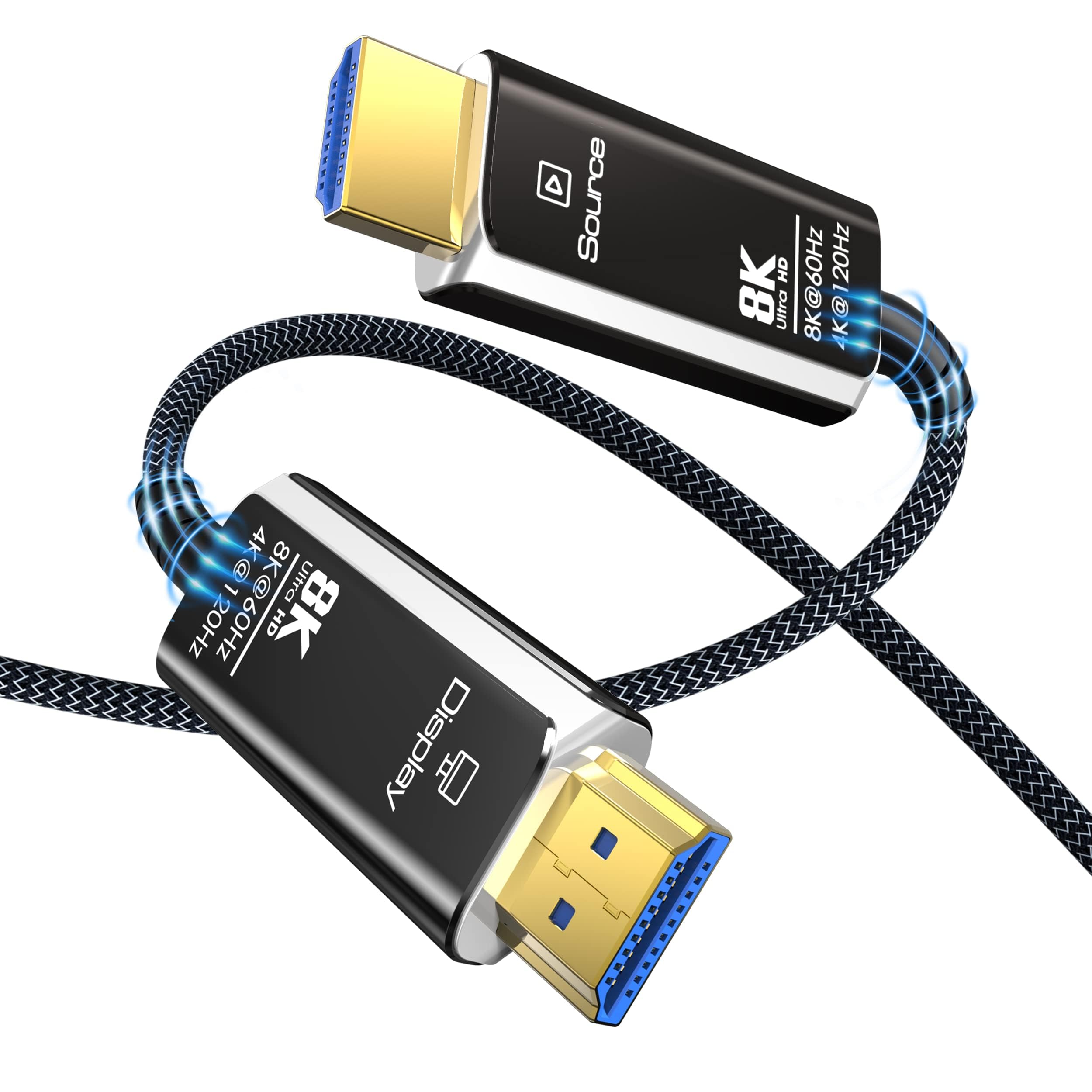 Amazon | 8K 光ファイバー HDMIケーブル 20M 超高速 48Gbps HDMI 2.1