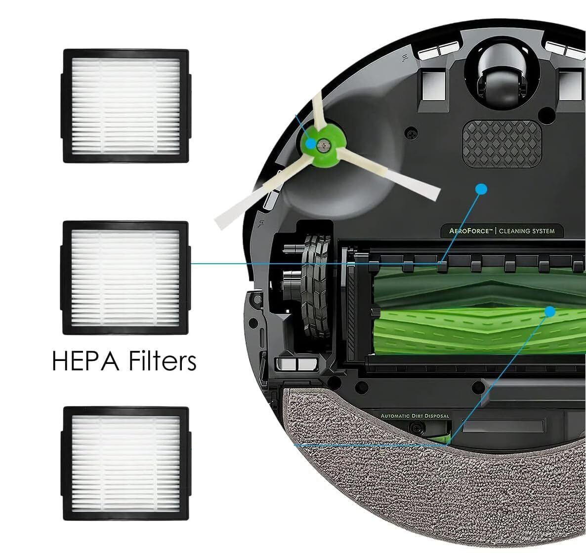 Amazon.co.jp: Irobot Roomba Combo J7 / J7 Plusロボット掃除機用9