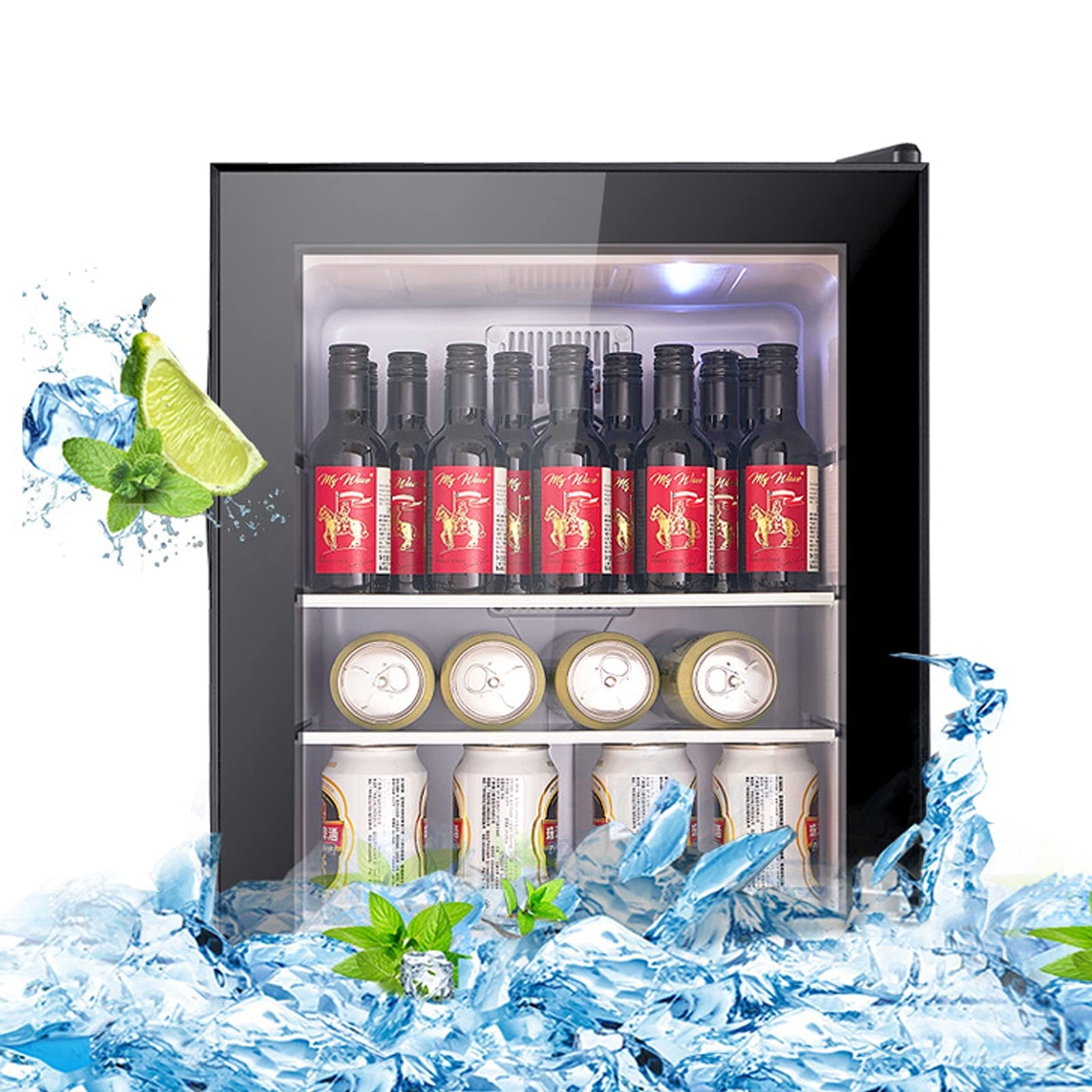 SIS BCW-69DD 電子ミニワインクーラー 2ドア ブラック【動作品】 SIS