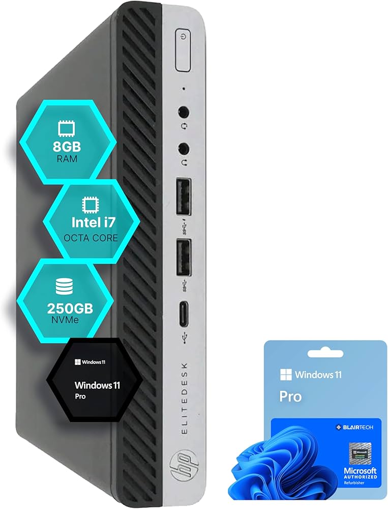 Amazon.com: HP EliteDesk 800 G5 Mini PC | Intel Core i7 | 8GB RAM