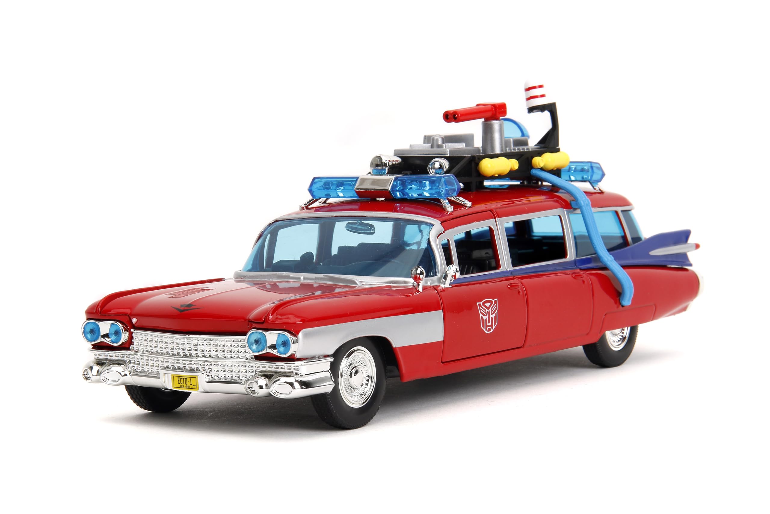 Amazon.com: Jada Toys 1:24 Ghostbusters Ecto-1 Mashup with Optimus