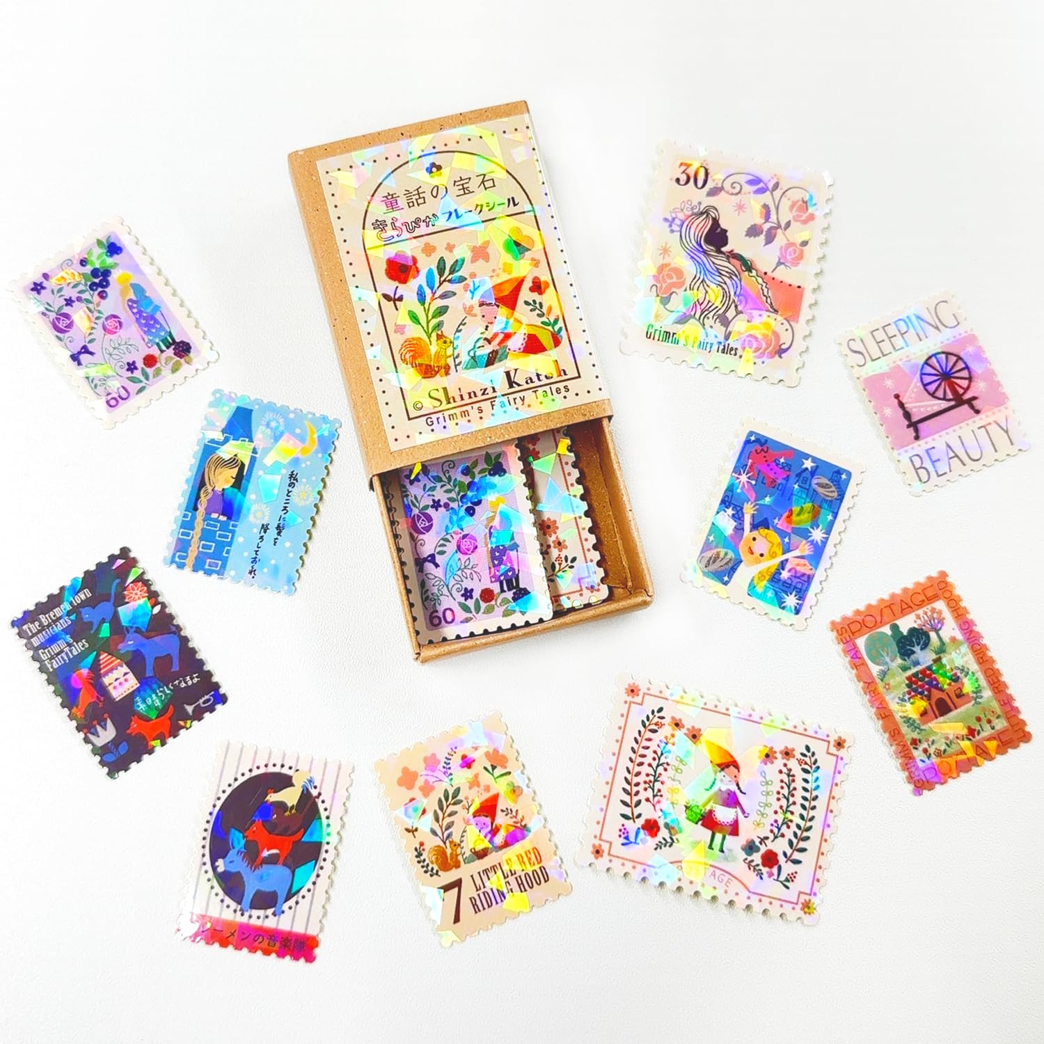 Amazon | シール堂 日本製 フレークシール きらぴか グリム童話2