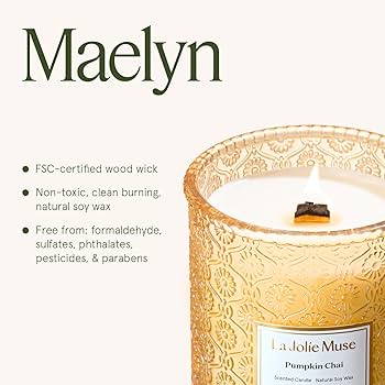 Amazon.com: LA JOLIE MUSE Pumpkin Chai Candle – Pumpkin, Spicy