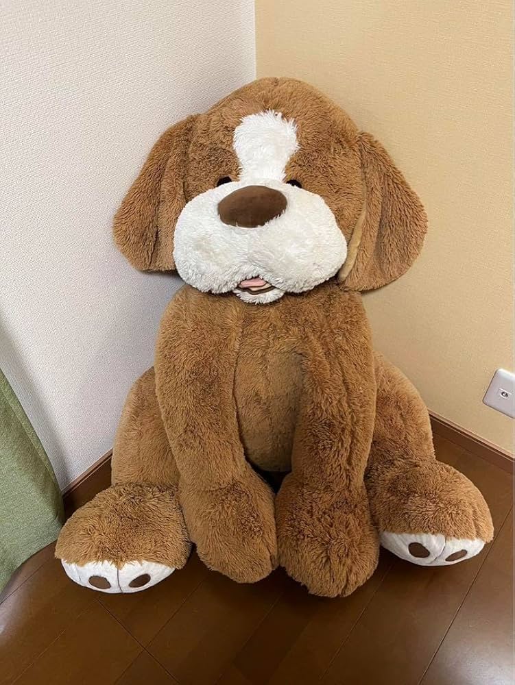 Amazon.co.jp: コストコ 犬 ぬいぐるみ ビッグ ブラウン 生産 Hugfun