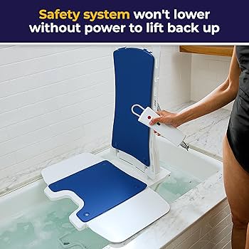 Amazon.com: Drive Medical 477150312 Whisper Bath Lift Chair, Blue